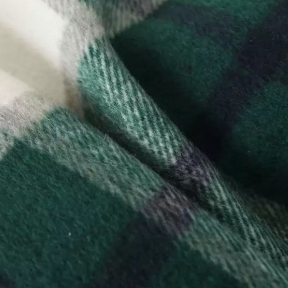 SOLD OUT Green Plaid Oversized Flannel Shacket Shirt Jacket - Picture 11 of 11